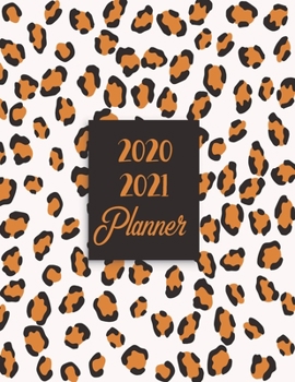 2020-2021 Planner: Months Appointment Organizer Jan 2020 - Dec 2021 Monthly Agenda Schedule Organizer Business Planners with Holidays White Cheetah Cover