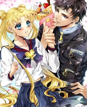 Notebook: Sailor Moon Anime Soft Glossy Cover College Ruled Pages Book 7.5 x 9.25 Inches 110 Pages