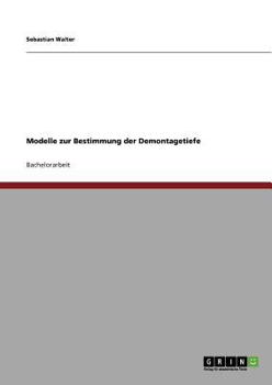 Paperback Modelle zur Bestimmung der Demontagetiefe [German] Book