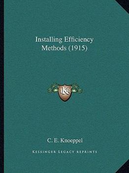 Paperback Installing Efficiency Methods (1915) Book