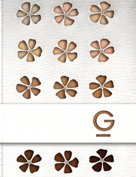 G: Makeup Face Chart - Monogrammed Make-Up Session Planner - Blank Make up Portfolio Workbook For Beauty Students