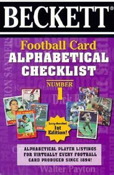 Paperback Beckett Football Card Alphabetical Checklist Book