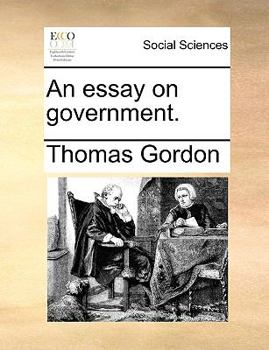 Paperback An essay on government. Book