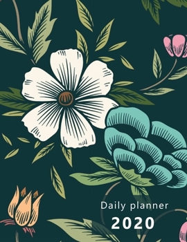 Paperback Daily Planner: Large, 1 day per page. Daily Schedule, Goals, To-Dos, Assignments and Tasks. Includes Gratitude section, Meal planner, Book