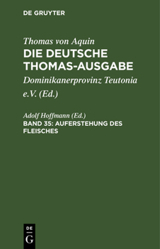 Hardcover Auferstehung Des Fleisches: Supplement 69-86 [German] Book