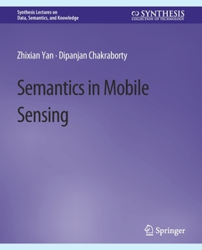 Paperback Semantics in Mobile Sensing Book