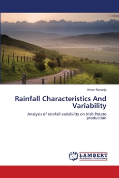 Paperback Rainfall Characteristics And Variability Book