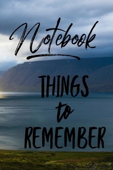Paperback Notebook Things to Remember Book