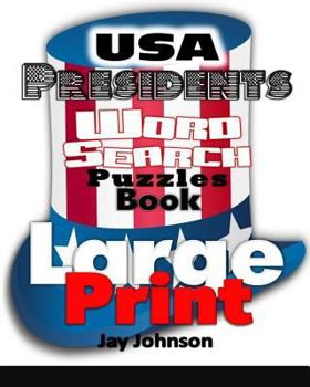 Paperback USA Presidents Word Search Puzzles Large Print Book