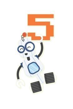 5th Kids Birthday Robot Gears: College Ruled 5th Kids Birthday Robot Gears  / Journal Gift - Large ( 6 x 9 inches ) - 120 Pages || Softcover