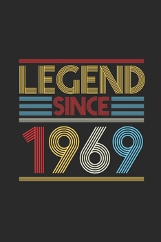 Legend Since 1969: Dotted Bullet Notebook (6" x 9" - 120 pages) ~ Birthday Themed Notebook for Daily Journal, Diary, and Gift