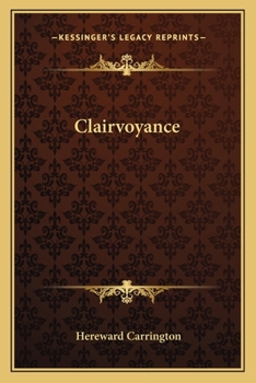 Paperback Clairvoyance Book