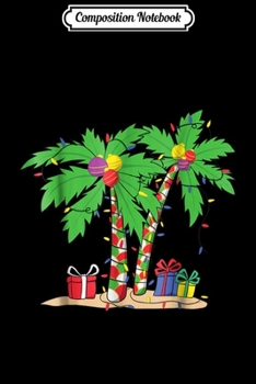 Paperback Composition Notebook: Decorated Christmas Palm Tree Tropical Xmas Coconut Journal/Notebook Blank Lined Ruled 6x9 100 Pages Book