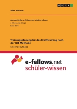 Paperback Trainingsplanung für das Krafttraining nach der ILB-Methode [German] Book