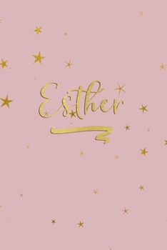 Paperback Esther: Personalized Journal to Write In - Rose Gold Line Journal Book