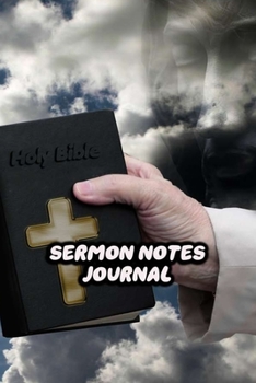 Paperback Sermon Notes Journal: For Men Prayer Notebook Worship Activity Book - Holy Bible Print Book