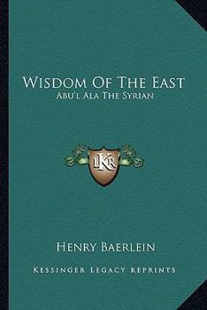 The Diwan of Abu'l-Ala