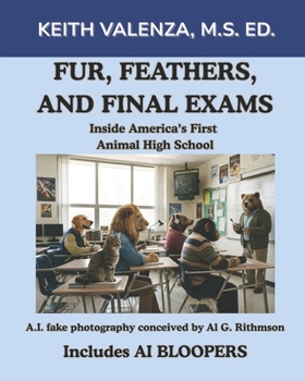 Paperback Fur, Feathers, and Final Exams: Inside an Animal High School Book
