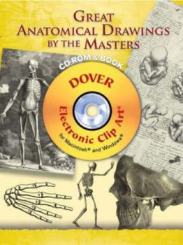 Paperback Great Anatomical Drawings by the Masters [With CDROM] Book
