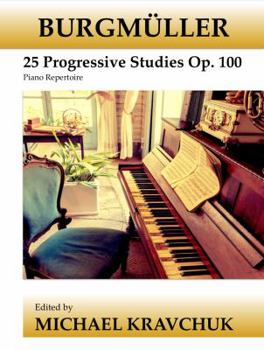 Spiral-bound Burgmüller 25 Progressive Studies Op. 100 Book