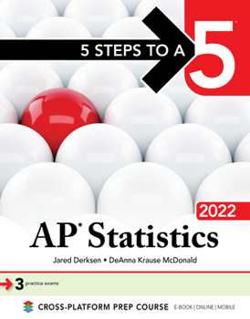 Paperback 5 Steps to a 5: AP Statistics 2022 Book