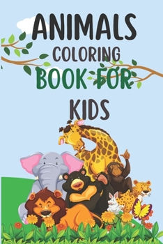 Paperback Animal coloring book for kids with Name Book