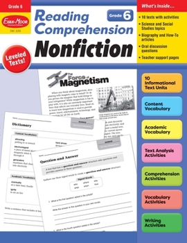 Paperback Reading Comprehension: Nonfiction, Grade 6 Teacher Resource Book