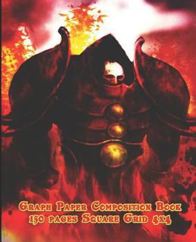 RPG Graph Paper Composition Book: Blank Quad Ruled Grid Notebook Paper for Role Playing Games 150 Pages Thick 60 LB White Paper, 1/4 Inch Squares, 9.25 X 7.5, Edge to Edge Grid Lines