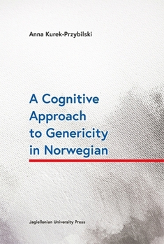 Paperback A Cognitive Approach to Genericity in Norwegian Book
