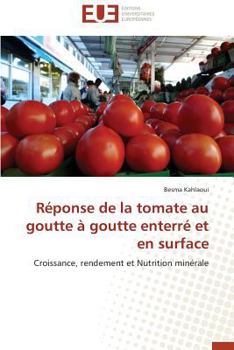 Paperback Réponse de la tomate au goutte à goutte enterré et en surface [French] Book