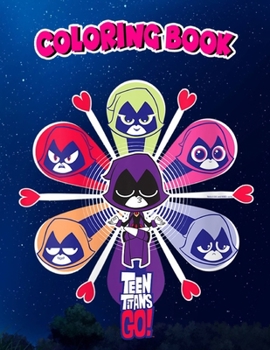 Coloring Book: Womens n Titans Go! Many Moods of Raven V-Neck, Children Coloring Book, 100 Pages to Color