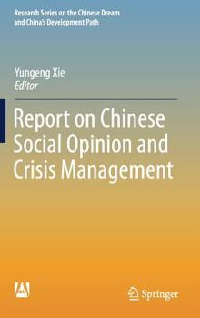 Hardcover Report on Chinese Social Opinion and Crisis Management Book