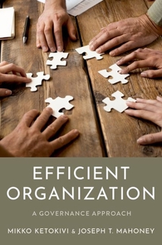 Hardcover Efficient Organization: A Governance Approach Book