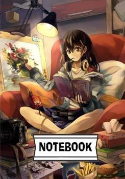 Paperback Notebook: Anime girl 21: Journal Diary, 110 Lined pages, 7" x 10" Book