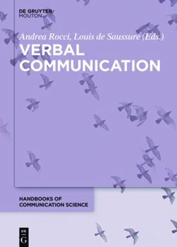 Hardcover Verbal Communication (Handbooks of Communication Science, 3) Book