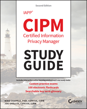 Paperback Iapp Cipm Certified Information Privacy Manager Study Guide Book