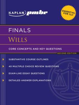 Paperback Kaplan PMBR FINALS: Wills: Core Concepts and Key Questions Book