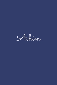 Achim: notebook with the name on the cover, elegant, discreet, official notebook for notes, dot grid notebook,