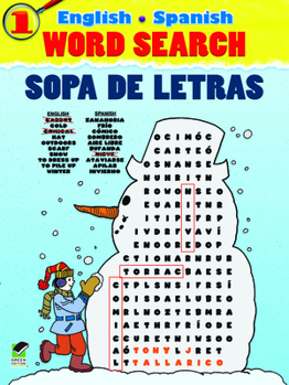 Paperback English-Spanish Word Search Sopa de Letras #1 Book
