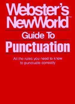 Paperback Webster's New World Guide to Punctuation Book