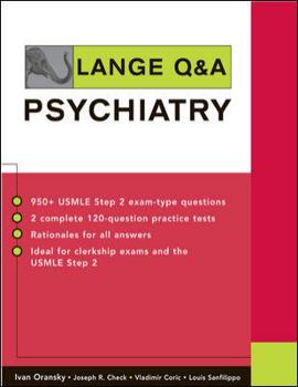 Paperback Lange Q&A: Psychiatry Book