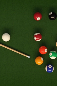 Paperback Billards Table Journal: 150 Page Lined Notebook/Diary Book