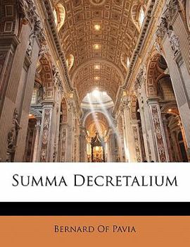 Paperback Summa Decretalium [Latin] Book