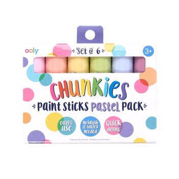 Office Product Chunkies Paint Sticks: Pastel - Set of 6 [Multiple Languages] Book