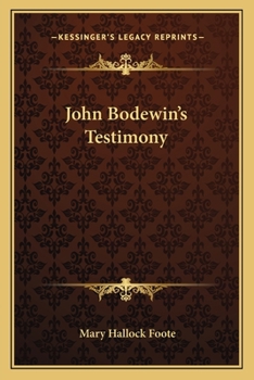 Paperback John Bodewin's Testimony Book