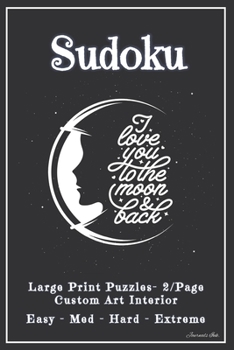Paperback Sudoku: 2 Per Page - 202 FULL SIZE LARGE PRINT Easy to Extreme Puzzles, Rules & Solutions / Answers. Plenty of Margin Space. B [Large Print] Book