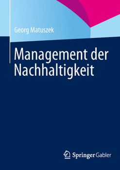 Paperback Management Der Nachhaltigkeit [German] Book