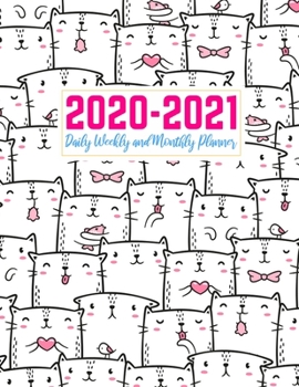 Paperback 2020-2021 Daily Weekly and Monthly Planner: Pretty Two Year Jan 1, 2020 - Dec 31, 2021 Calendar Organizer and Appointment Schedule Agenda Journal for Book