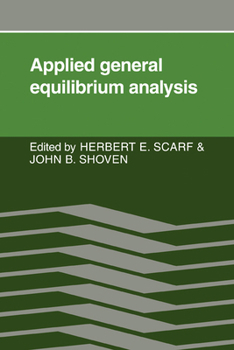 Paperback Applied General Equilibrium Analysis Book