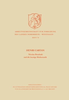 Paperback Nicolas Bourbaki und die heutige Mathematik [German] Book